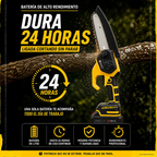 Motosierra Eléctrica Portátil con 4 Baterías Bivolt + REGALO: Bolsa de Herramientas Multiuso - Comprá 1 y Llevá 2